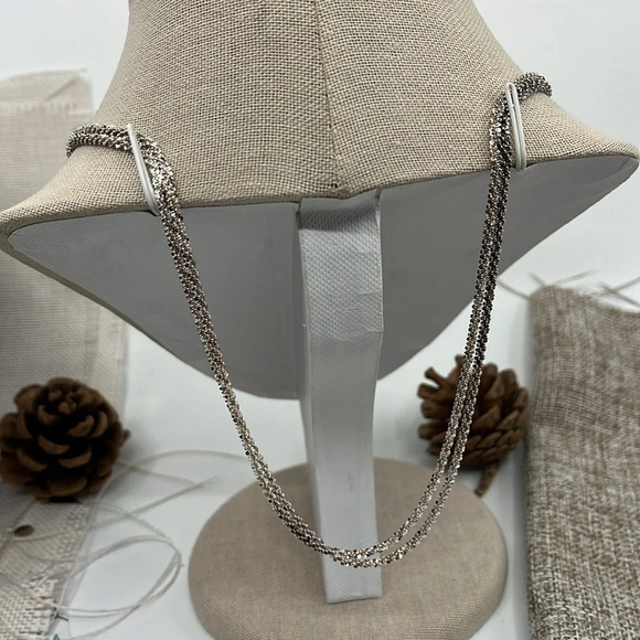 Massive Vintage Italian 925 Milor Diamond Cut Sterling Silver Rope Chain - Picture 5 of 9